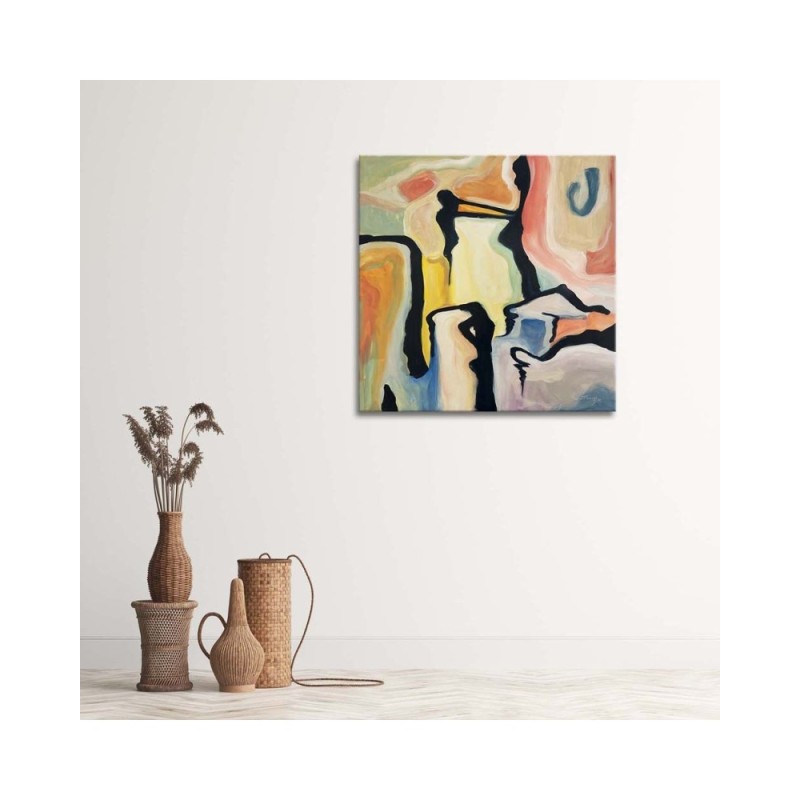 Bild auf Leinwand - Pastell Komposition | Feeby