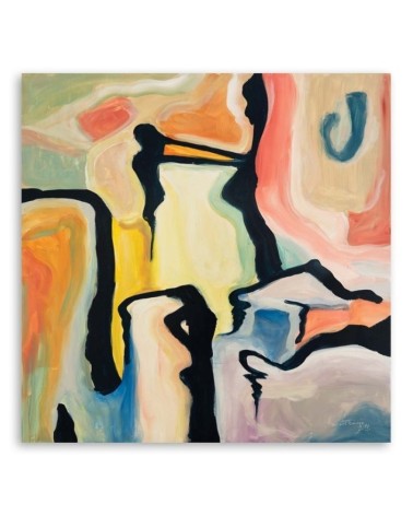 Bild auf Leinwand - Pastell Komposition | Feeby