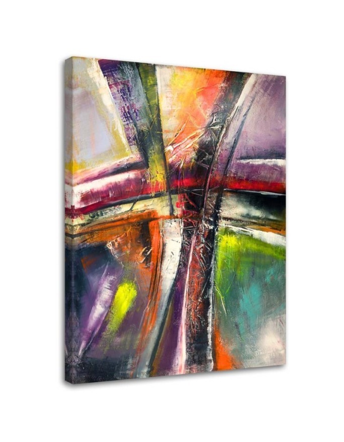 Bild auf Leinwand - Abstrakt mehrfarbig | Feeby