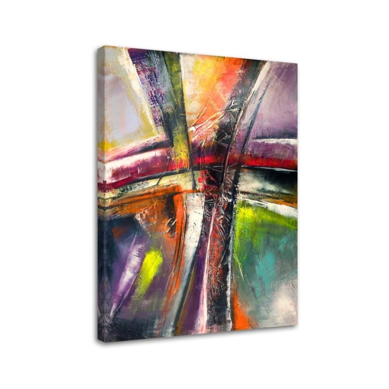 Bild auf Leinwand - Abstrakt mehrfarbig | Feeby