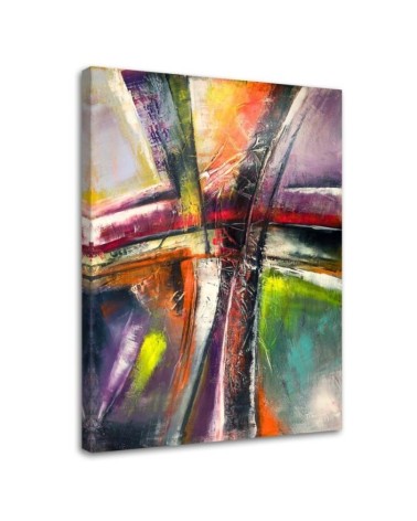 Bild auf Leinwand - Abstrakt mehrfarbig | Feeby