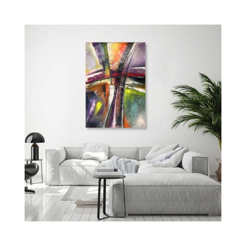 Bild auf Leinwand - Abstrakt mehrfarbig | Feeby