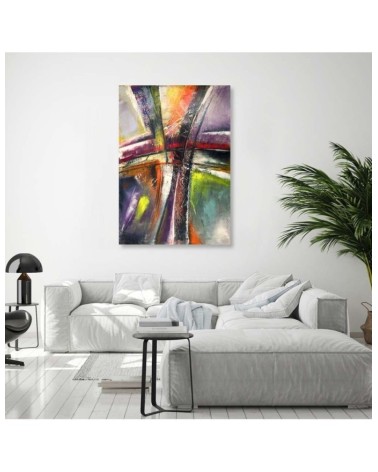 Bild auf Leinwand - Abstrakt mehrfarbig | Feeby