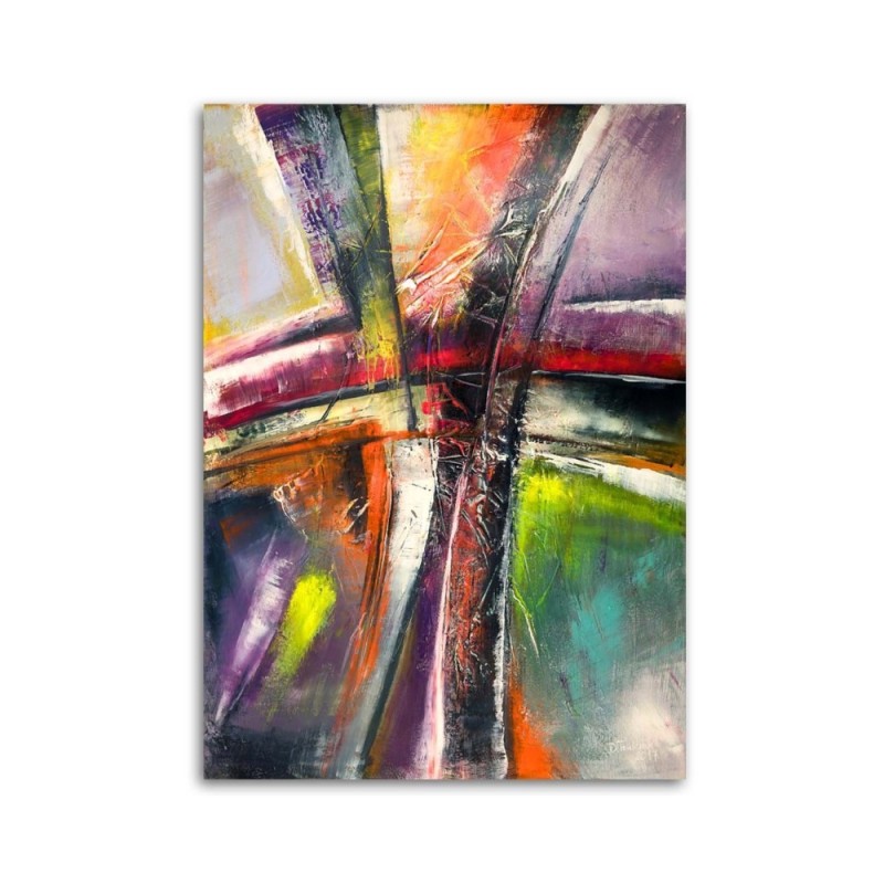 Bild auf Leinwand - Abstrakt mehrfarbig | Feeby
