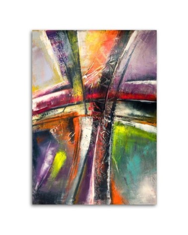 Bild auf Leinwand - Abstrakt mehrfarbig | Feeby