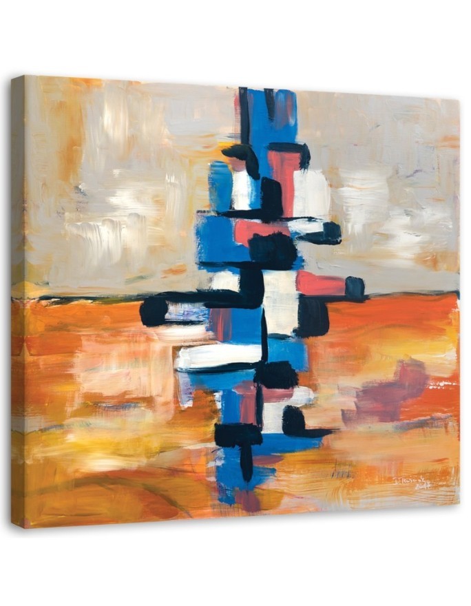 Bild auf Leinwand - Farbige Abstrakt | Feeby