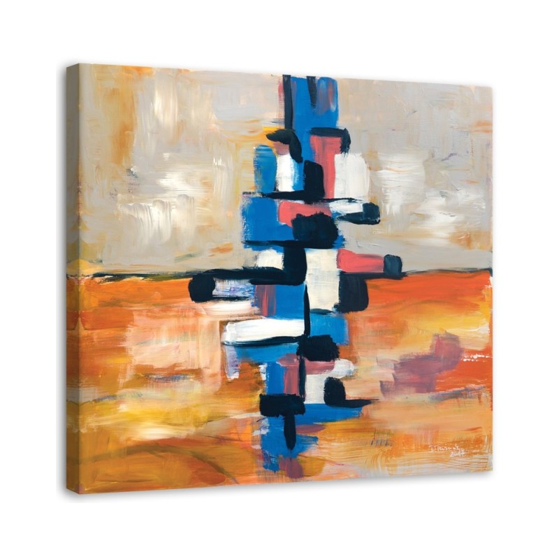 Bild auf Leinwand - Farbige Abstrakt | Feeby