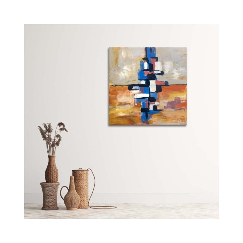 Bild auf Leinwand - Farbige Abstrakt | Feeby