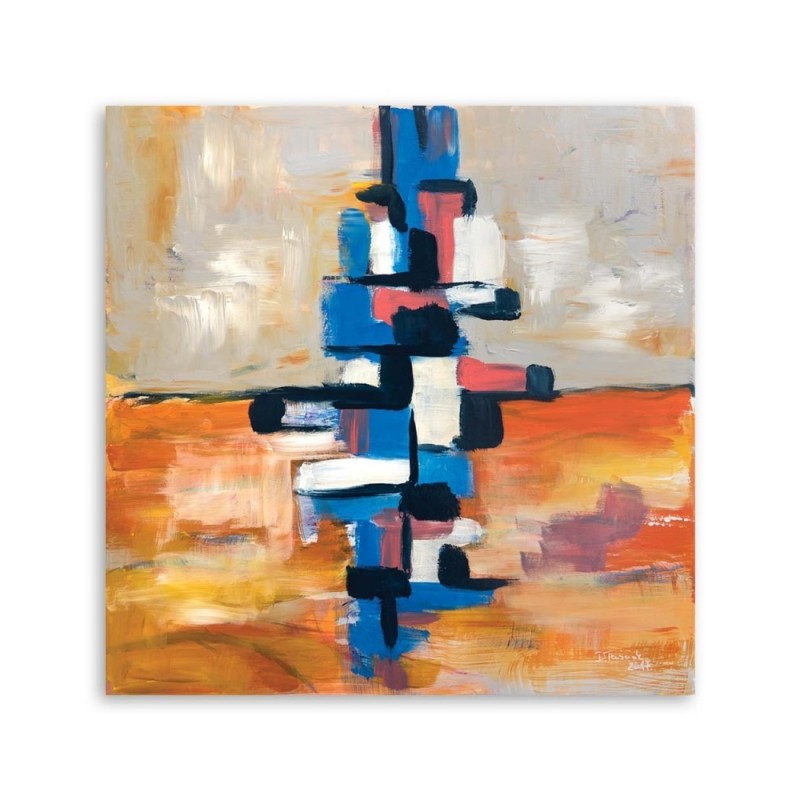 Bild auf Leinwand - Farbige Abstrakt | Feeby