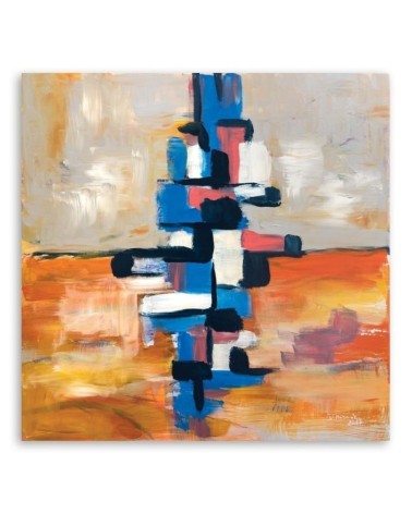 Bild auf Leinwand - Farbige Abstrakt | Feeby