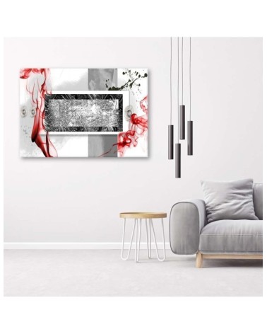 Bild auf Leinwand - Abstrakt 3D Rot | Feeby