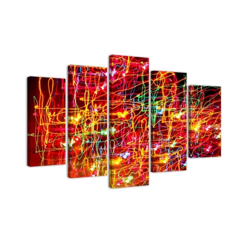 Leinwandbild - Rote Abstraktion | Feeby