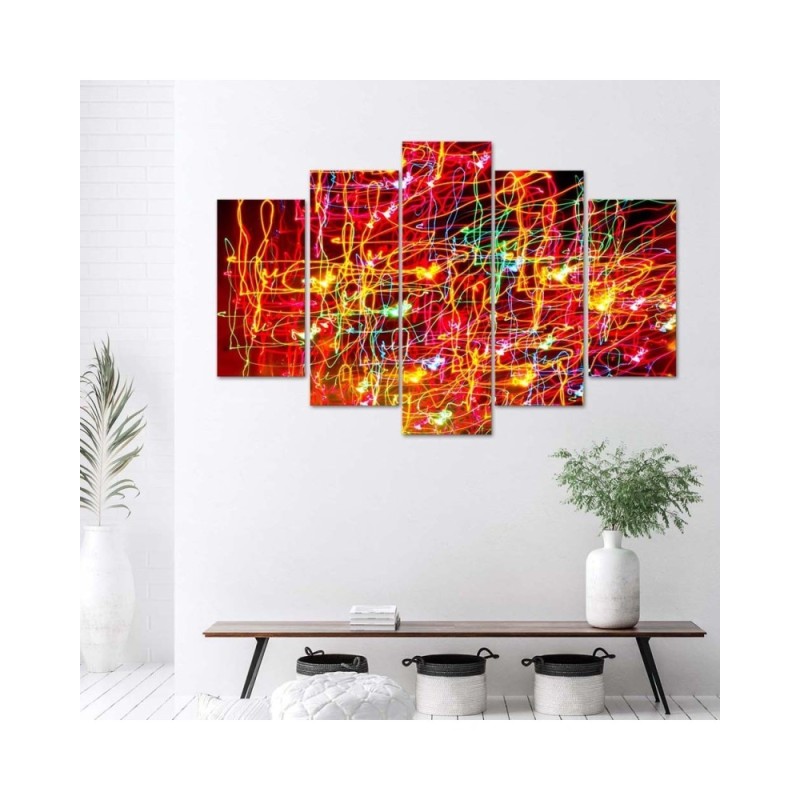 Leinwandbild - Rote Abstraktion | Feeby