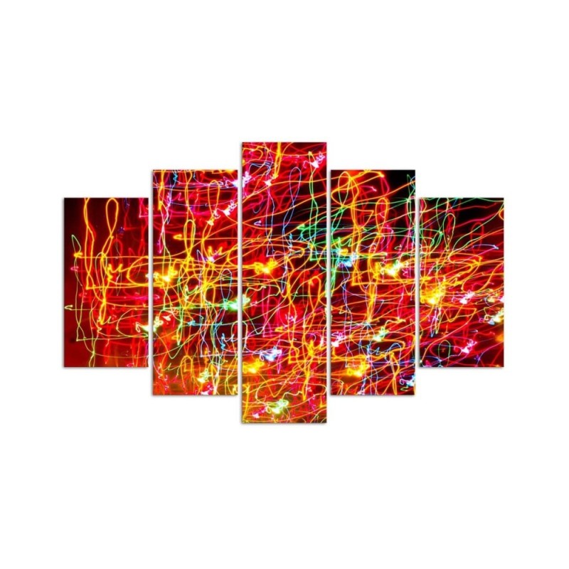 Leinwandbild - Rote Abstraktion | Feeby