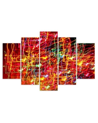 Leinwandbild - Rote Abstraktion | Feeby