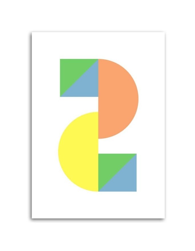 Obraz ścienny do pokoju dziecka - Kolorowe figury geometryczne