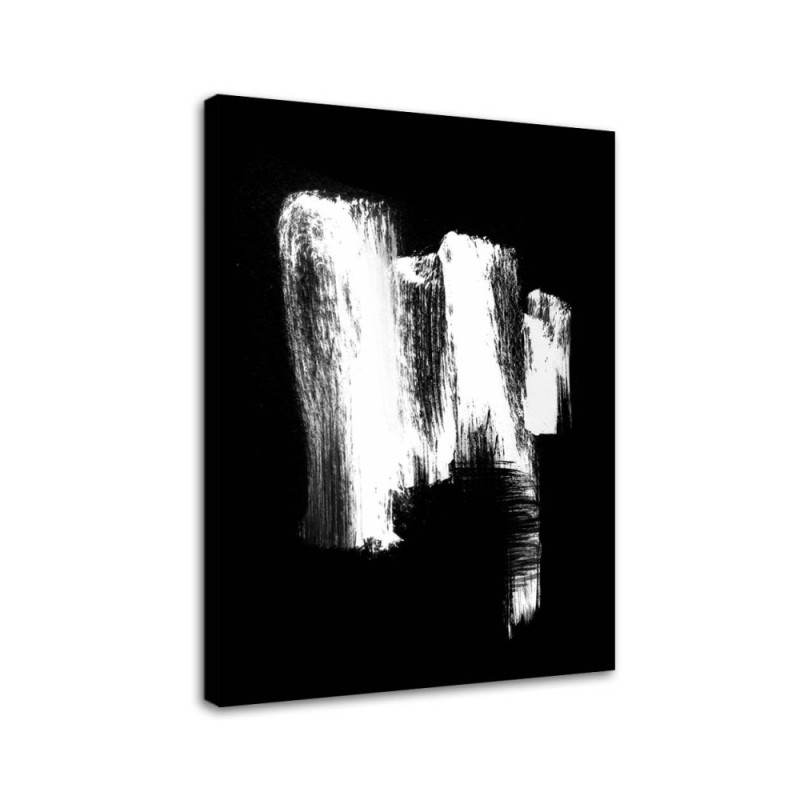 Obraz na płótnie canvas do salonu - Abstrakcja czarno biała