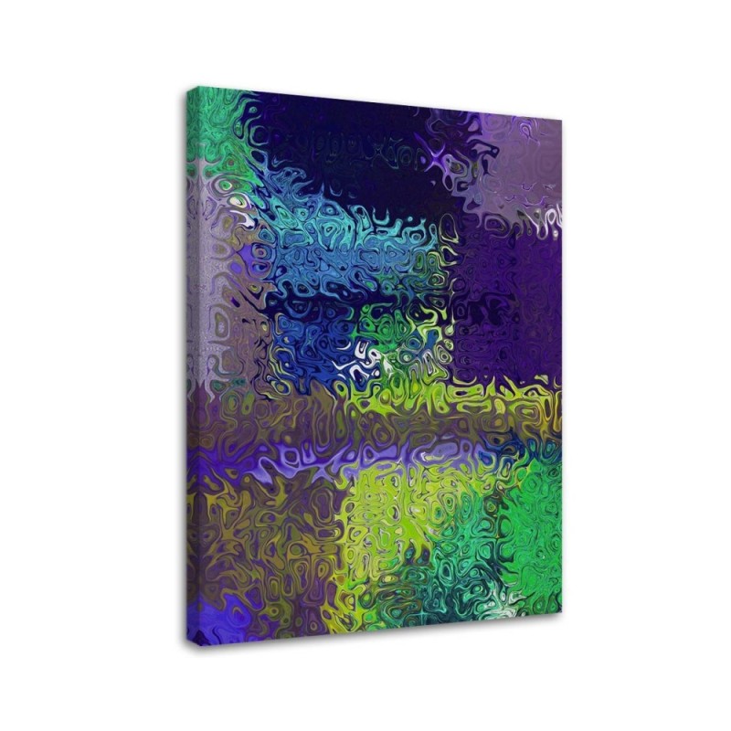 Bild auf Leinwand - Lila Abstraktion | Feeby