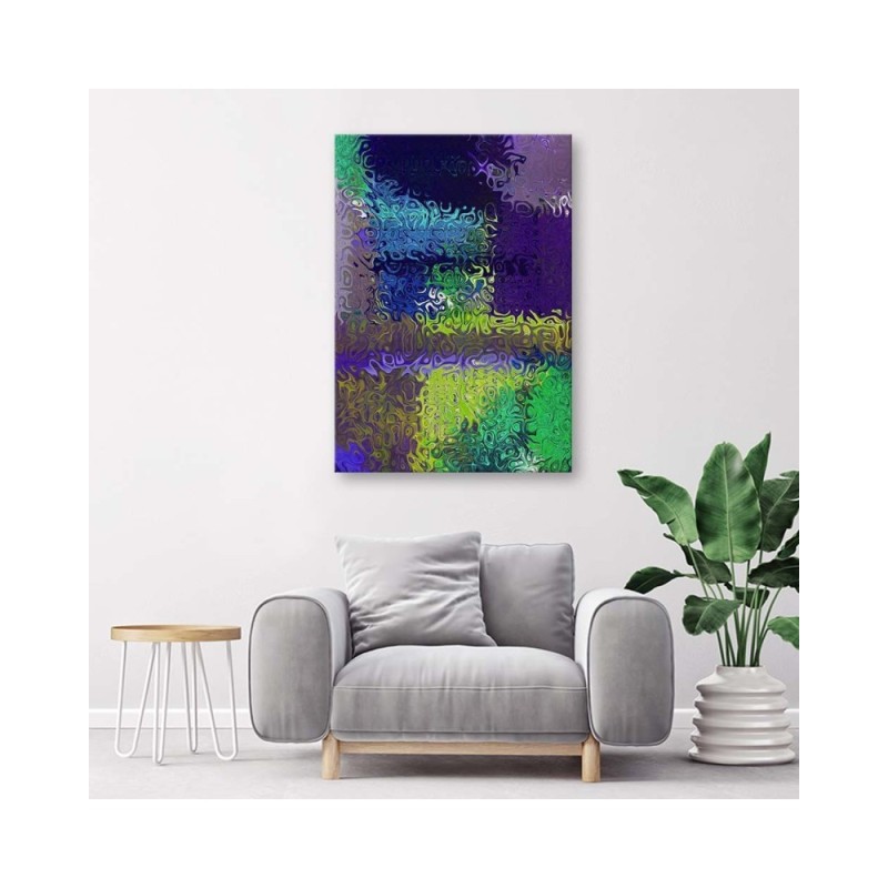 Bild auf Leinwand - Lila Abstraktion | Feeby