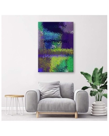 Bild auf Leinwand - Lila Abstraktion | Feeby