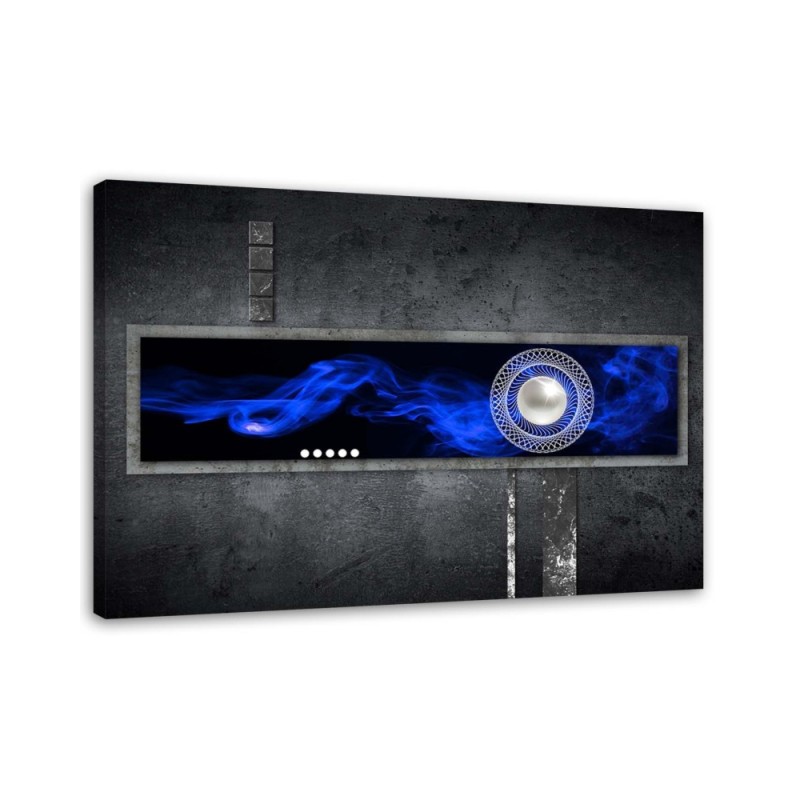 Canvas print - Cobalt abstraction with pearl | FEEBY