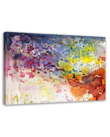 Colourful abstraction - modern canvas print painting | FEEBY