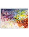 Colourful abstraction - modern canvas print painting | FEEBY