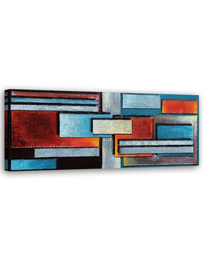 Dekoratives Leinwandbild - Zusammenstellung von Rechtecken | Feeby