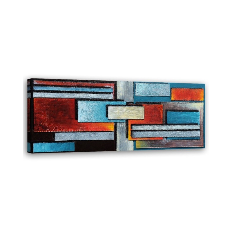 Dekoratives Leinwandbild - Zusammenstellung von Rechtecken | Feeby