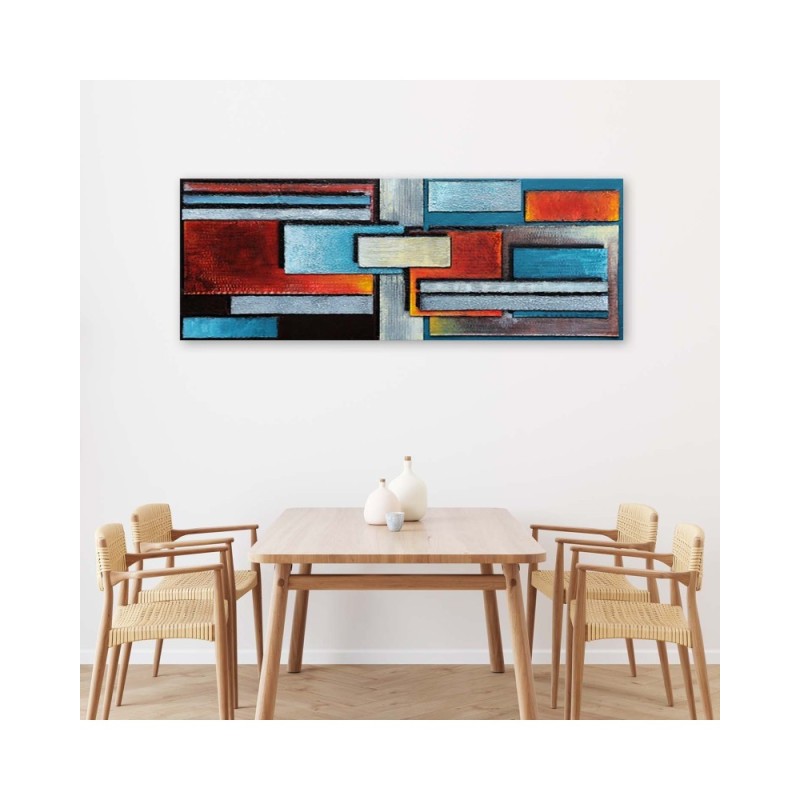 Dekoratives Leinwandbild - Zusammenstellung von Rechtecken | Feeby