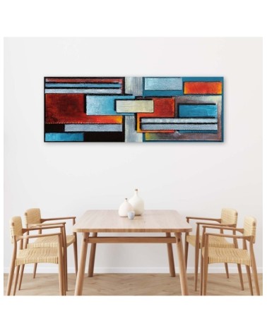 Dekoratives Leinwandbild - Zusammenstellung von Rechtecken | Feeby