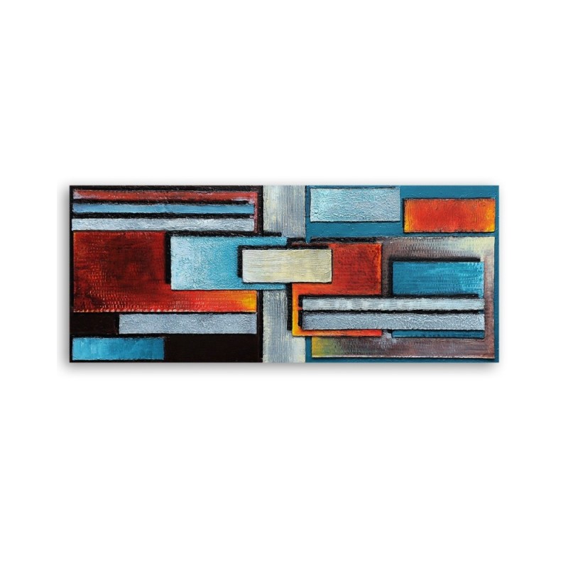 Dekoratives Leinwandbild - Zusammenstellung von Rechtecken | Feeby