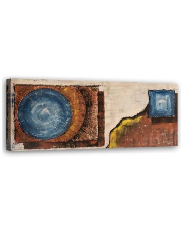 Leinwandbild - Blauer Kreis | Feeby