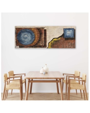 Leinwandbild - Blauer Kreis | Feeby