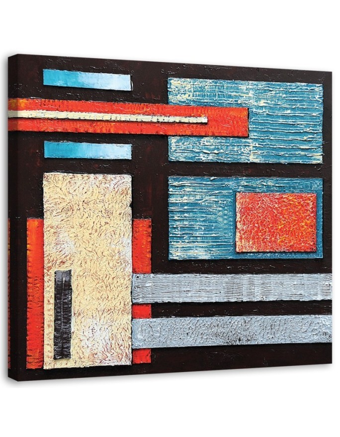 Modernes Wandbild - Komposition mit Schwarz | Feeby