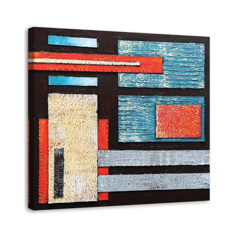 Modernes Wandbild - Komposition mit Schwarz | Feeby