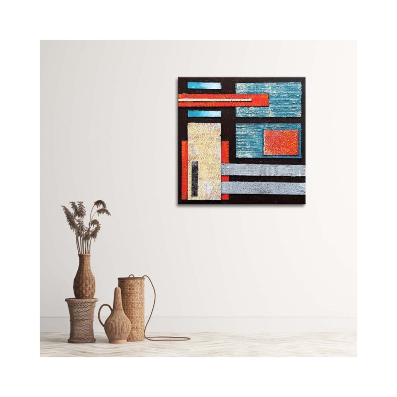 Modernes Wandbild - Komposition mit Schwarz | Feeby
