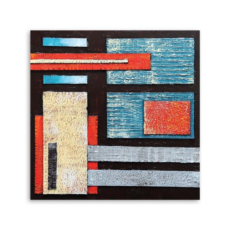 Modernes Wandbild - Komposition mit Schwarz | Feeby