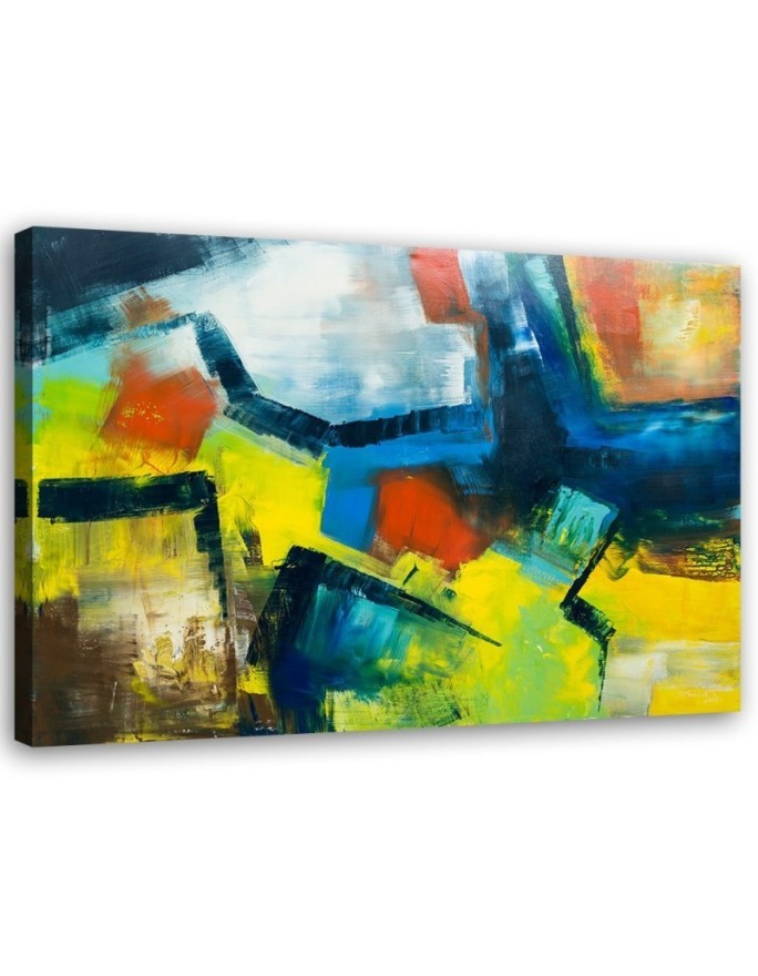 Leinwandbild modern - Mehrfarbige Abstraktion | Feeby