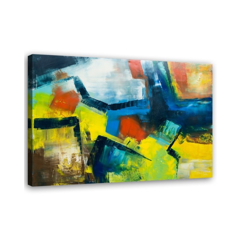Leinwandbild modern - Mehrfarbige Abstraktion | Feeby