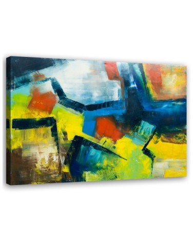 Leinwandbild modern - Mehrfarbige Abstraktion | Feeby