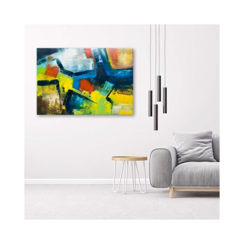 Leinwandbild modern - Mehrfarbige Abstraktion | Feeby