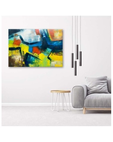 Leinwandbild modern - Mehrfarbige Abstraktion | Feeby