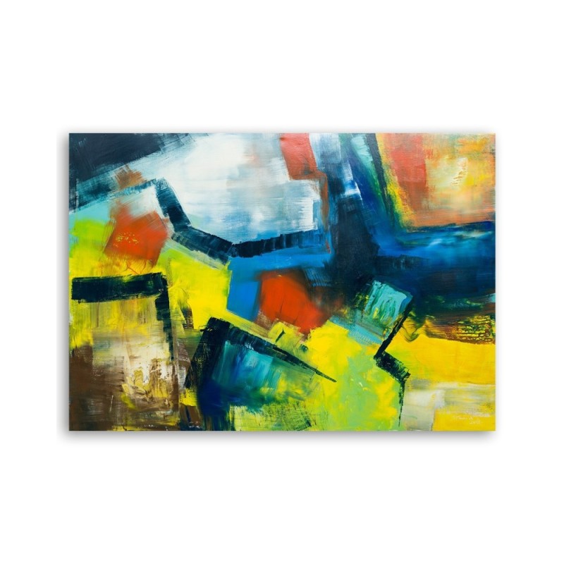 Leinwandbild modern - Mehrfarbige Abstraktion | Feeby