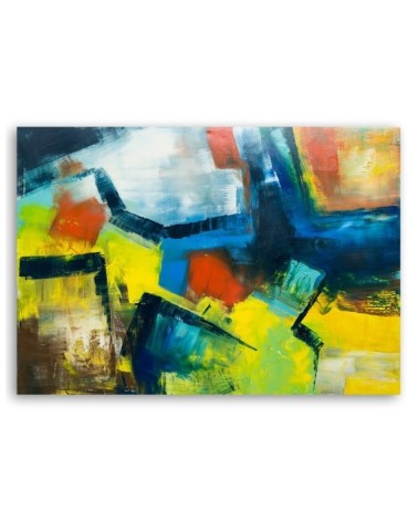 Leinwandbild modern - Mehrfarbige Abstraktion | Feeby