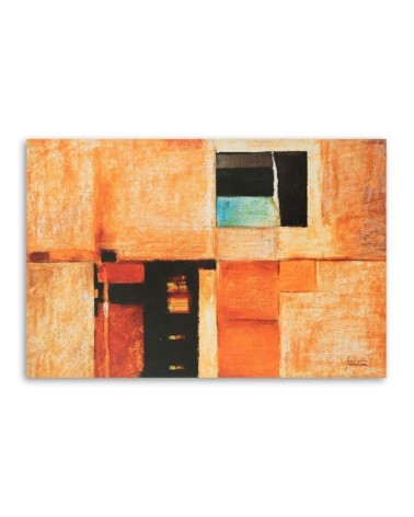 Bild - Geometrische Komposition in Ziegelsteinfarbe | Feeby