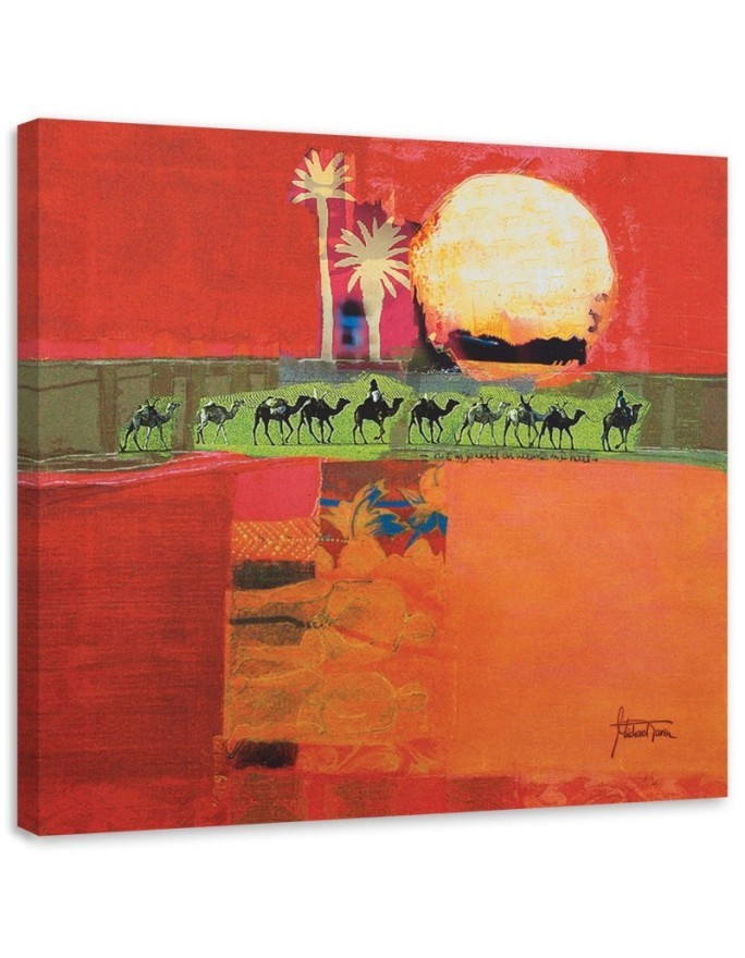 Leinwandbild modern - Ägyptische Kamelreise | Feeby