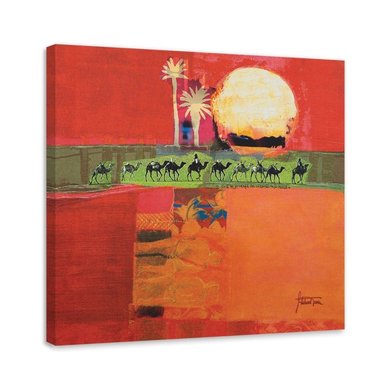 Leinwandbild modern - Ägyptische Kamelreise | Feeby