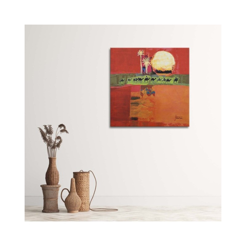 Leinwandbild modern - Ägyptische Kamelreise | Feeby