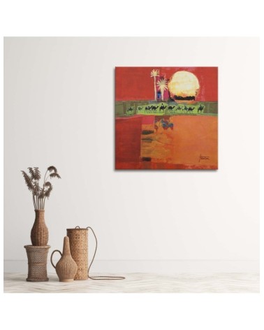 Leinwandbild modern - Ägyptische Kamelreise | Feeby